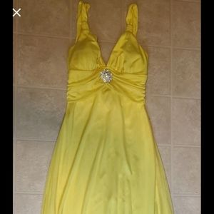 Yellow formal gown
